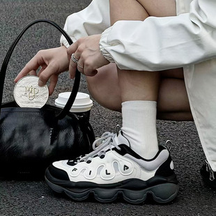 FILA 斐乐男女鞋老爹鞋运动鞋2025新款鞋子豌豆面包休闲鞋