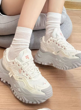 FILA斐乐硬糖女鞋BIANCO厚底增高老爹鞋女2025秋冬新款运动休闲鞋