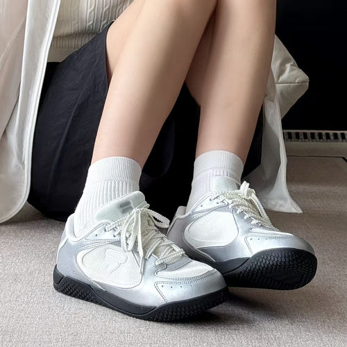 FILA FUSION斐乐2025款羽翼鞋复古德训鞋休闲女鞋薄底板鞋芭蕾鞋