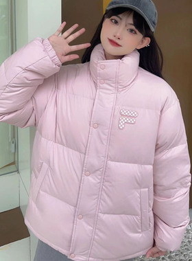 FILA斐乐潮牌羽绒服女欧阳娜娜同款2025冬季新款情侣保暖加绒外套