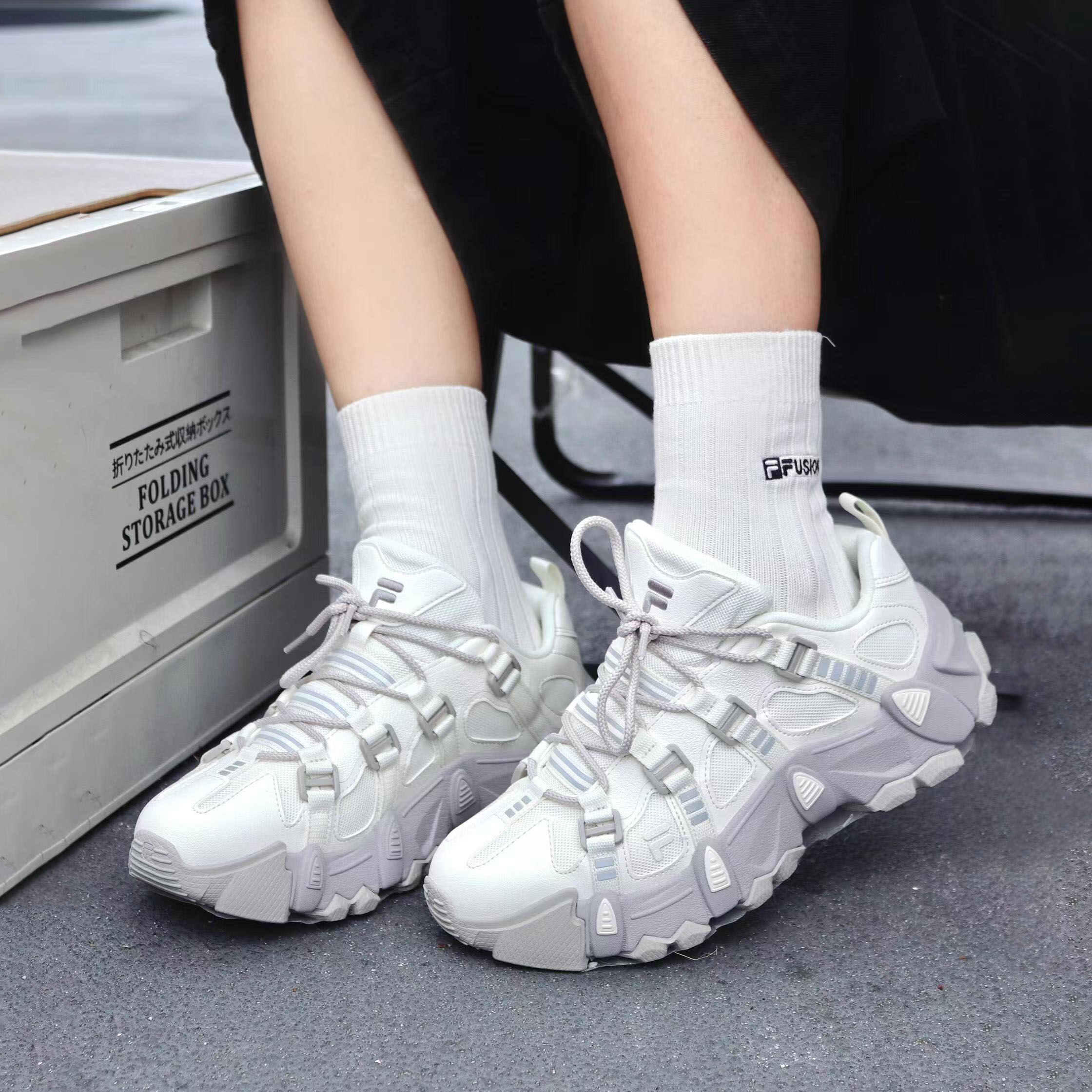 FILAFUSION斐乐运动男女山脉鞋