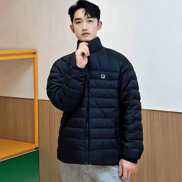 斐乐轻薄内胆FILA排骨羽绒服男2025新健身运动保暖外套内搭上衣
