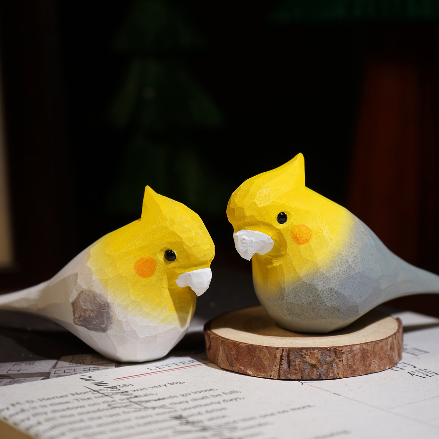 玄凤鹦鹉手工木雕小鸟摆件工位电视柜书房桌面家居创意装饰品礼物,家居饰品,装饰摆件,淘宝优惠券,粉丝福利购,淘宝优惠卷