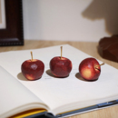 饰 手工木雕小摆件仿真水果迷你创意趣味工位桌面布置装 小苹果