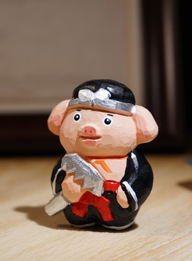 猪八戒|手工木雕小摆件