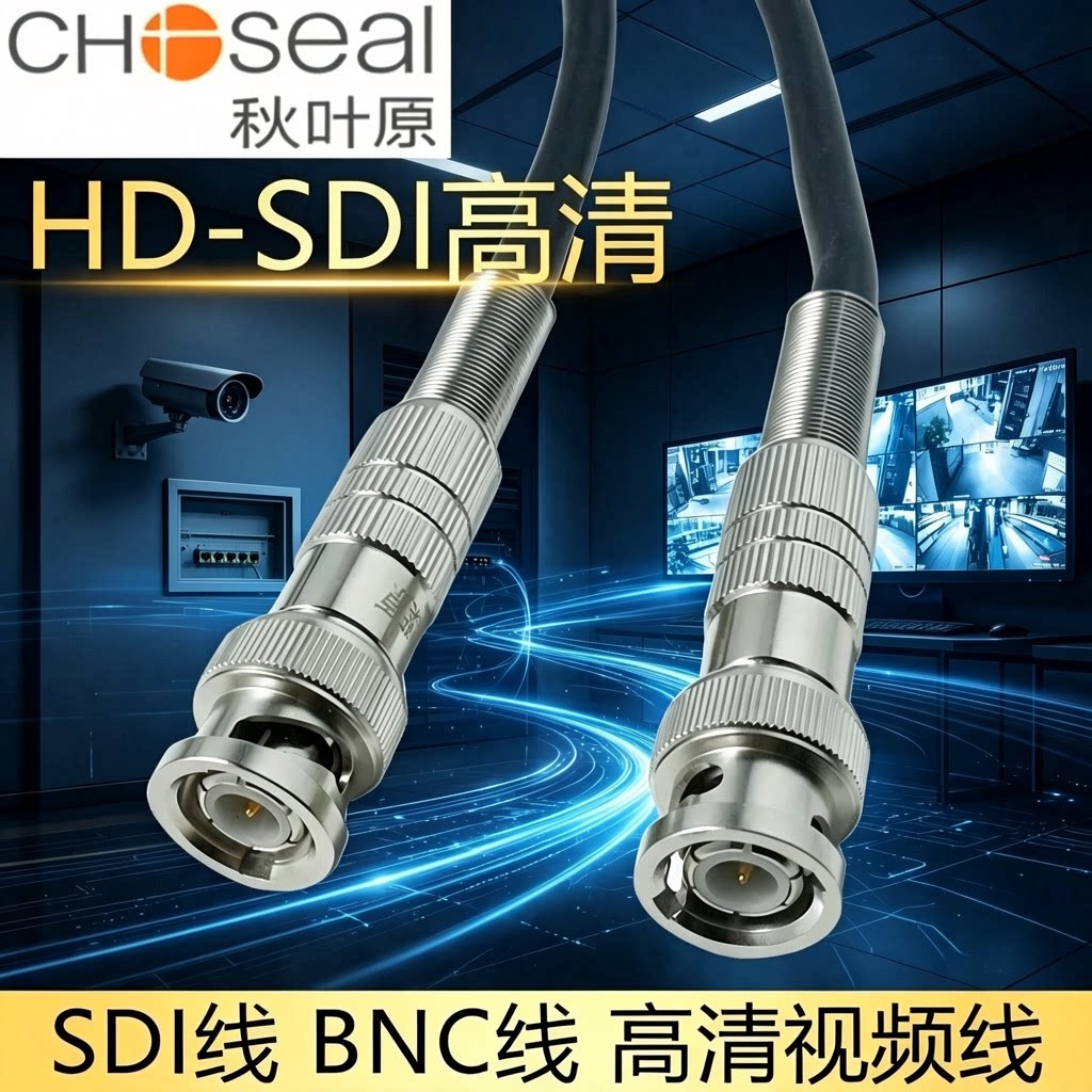 秋叶原监控视频线HD-SDI线sdi高清线摄影线BNC线延长线3D-SDI线图片