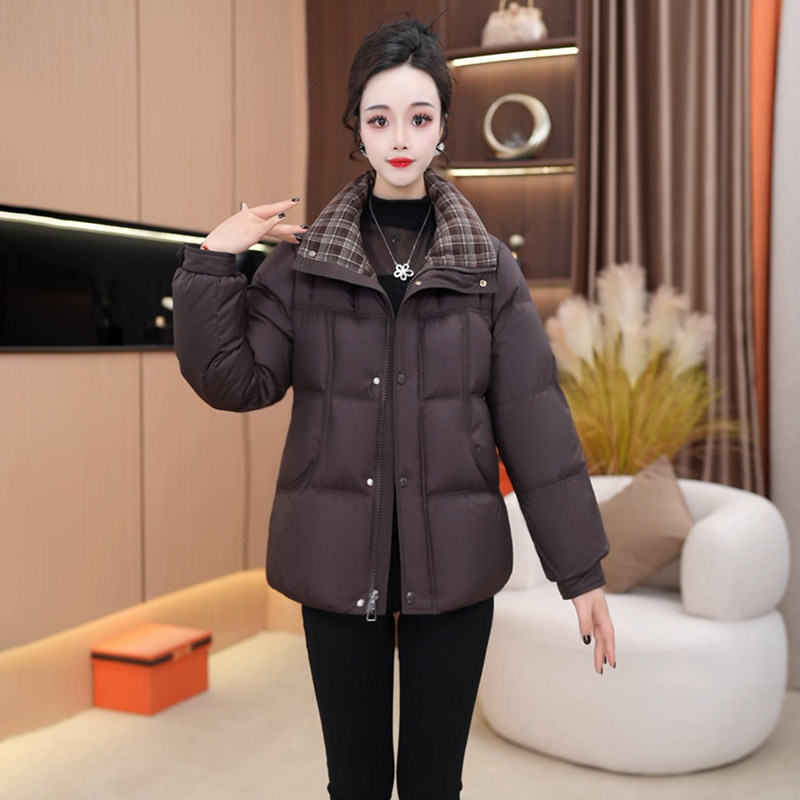 冬季新款韩版修身显瘦气质时尚百搭休闲白鸭绒羽绒服外套女装