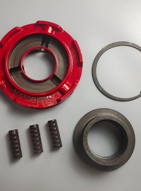 沪工虎头虎王宁达德工电动套丝机配件后卡盘总成后卡爪罗盘外壳铁