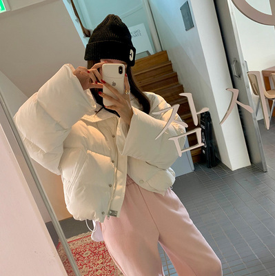韩国小个子宽松羽绒面包服棉服