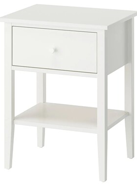 宜家代购古拉贝利 床头桌，带1个抽屉 带搁板/白色53x43x69 厘米