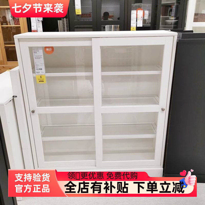 灰色现代透明玻璃餐边柜