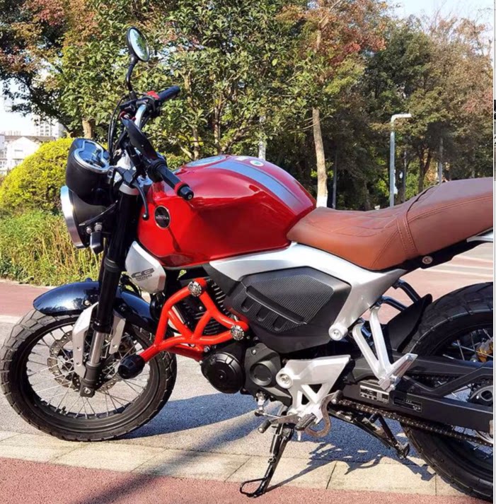 适用本田暴锋眼cb190r保险杠鸷道190ss护杠cbf190r防摔竞技杠改装