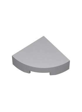 国产MOC拼插积木零件 兼容 25269 1x1扇形光面板 10个