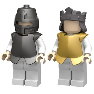国产小颗粒积木人仔穿戴 中古城堡 骑士 卫兵 单面胸甲 铠甲 盔甲