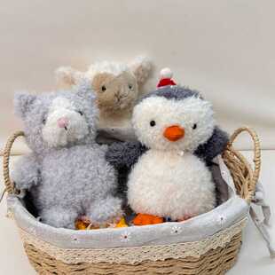 高货卷毛小猫短腿宝宝安抚玩偶可爱毛绒儿童玩具送礼