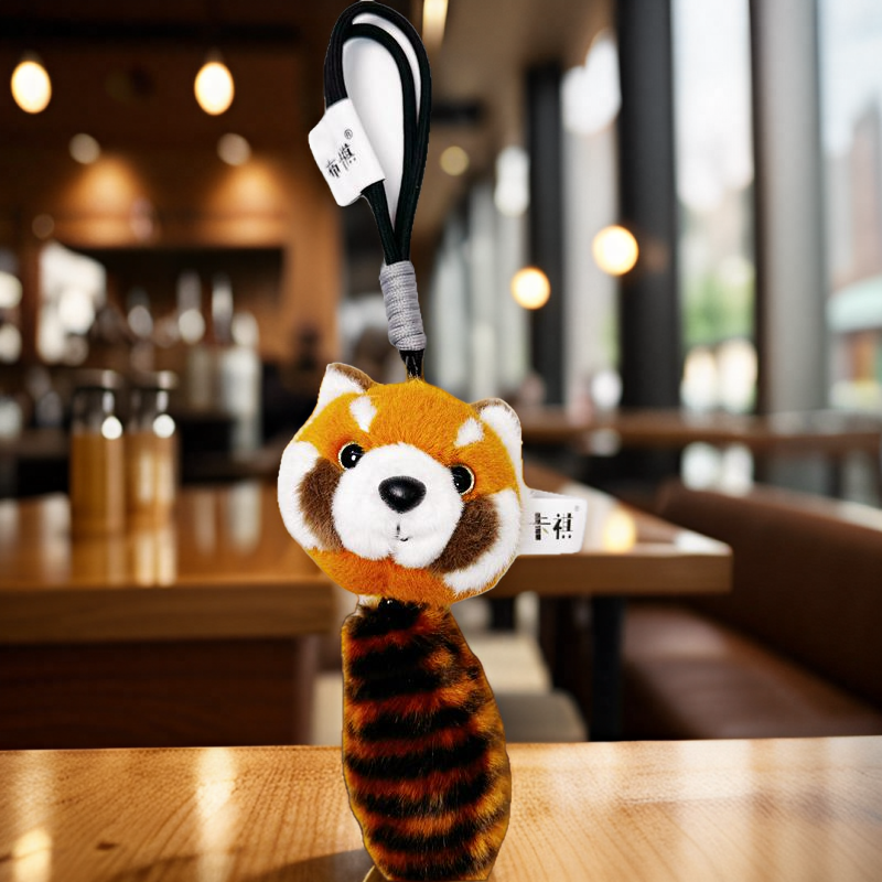 布卡其小熊猫尾巴挂件