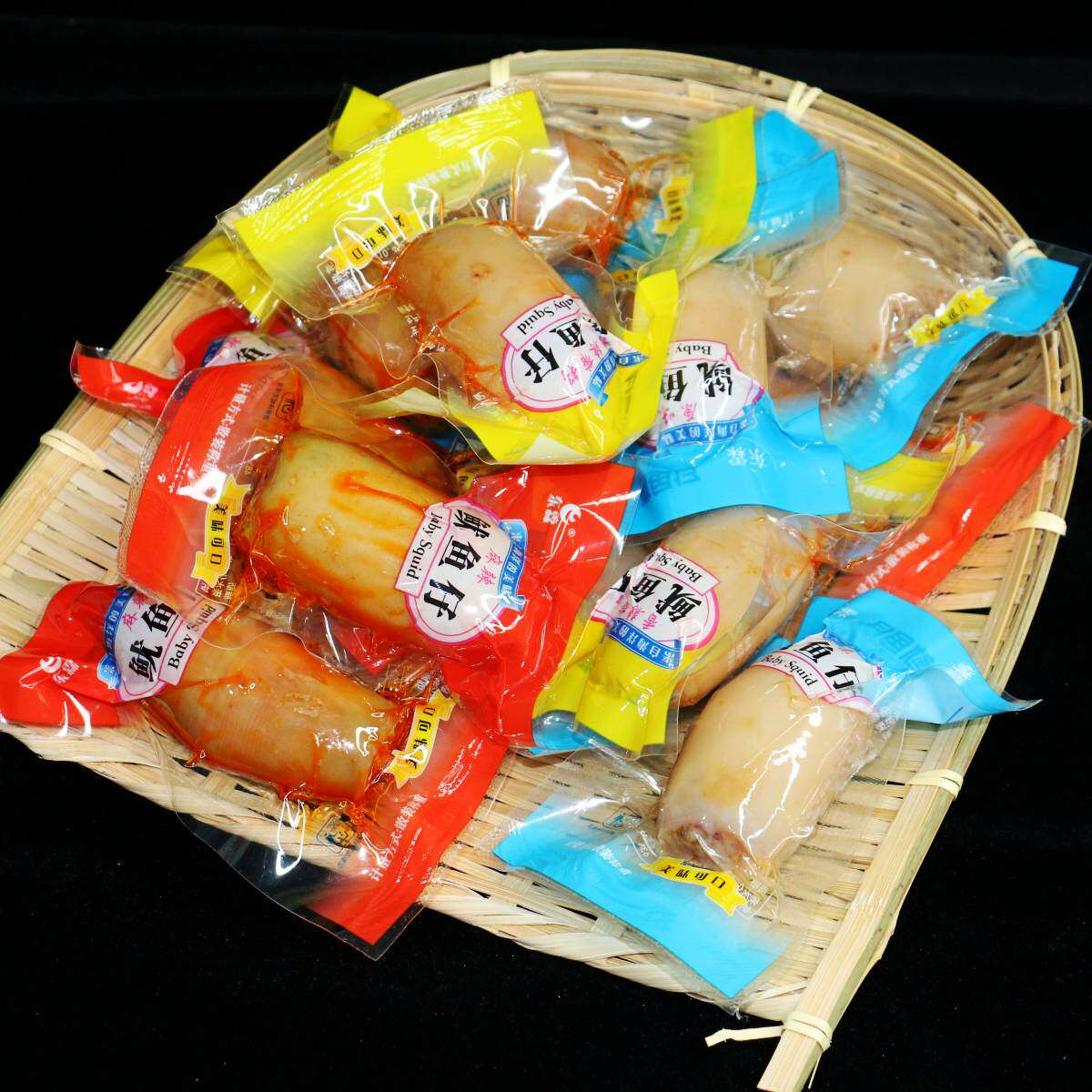 大连东霖香辣带籽鱿鱼仔墨鱼仔原味麻辣鱿鱼籽烧烤鱿鱼仔整箱5斤