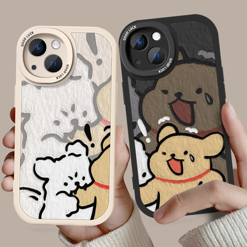 线条小狗情侣手机壳多款可选