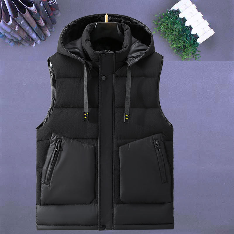 马甲男士秋冬季加肥加大羽绒棉马夹加厚保暖背心痞帅坎肩工装外套,男装,常规马甲,淘宝优惠券,粉丝福利购,淘宝优惠卷
