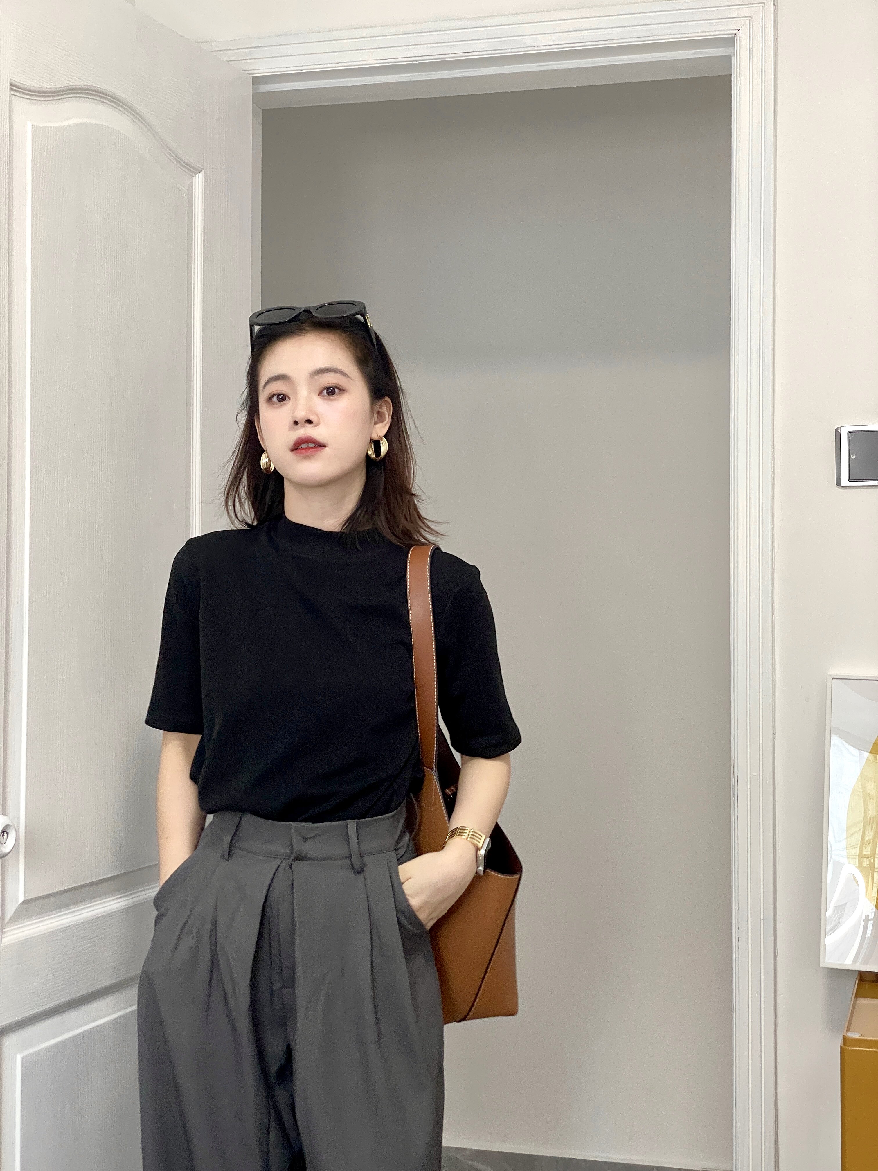 法式王炸单品短袖T恤内搭单穿女