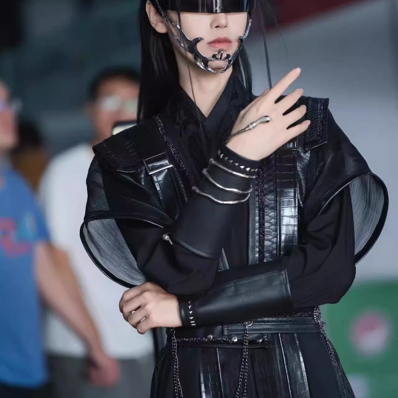 五竹叔古风侠袍黑侠客风汉服