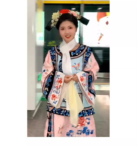 妃格格服宫装古董衣马甲氅衣