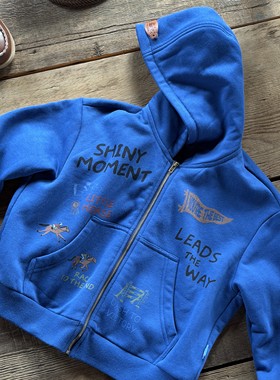 ARF原创 25秋冬男童女童 马年加绒帽衫外套保暖抓绒连帽卫衣开衫