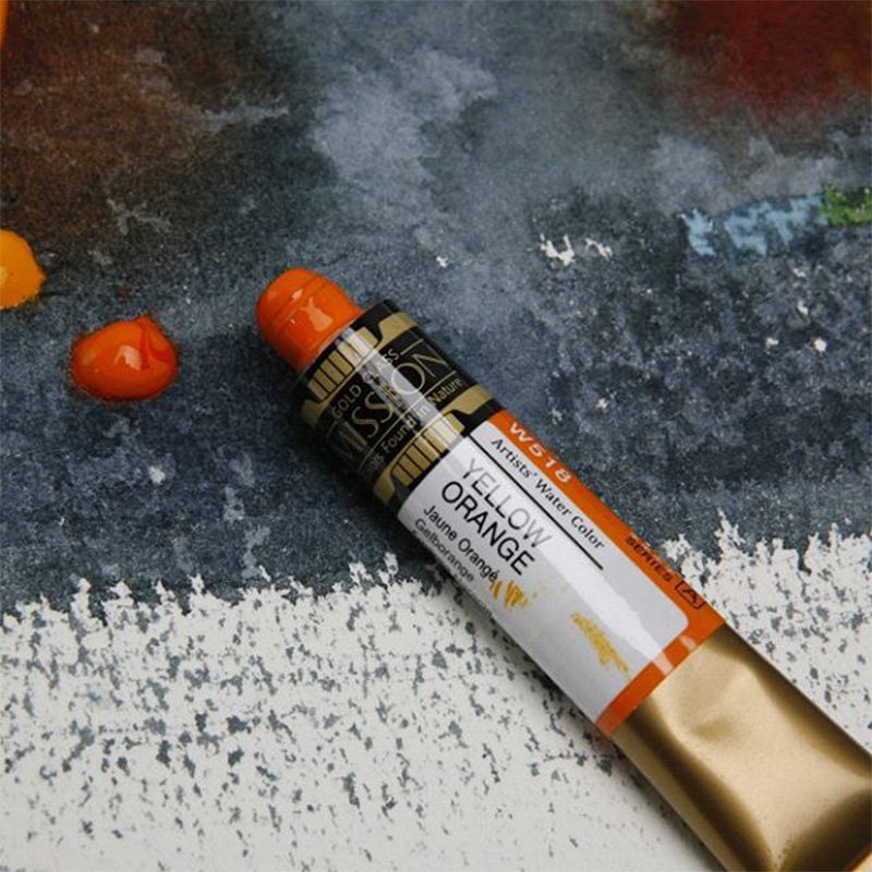 韩国美捷乐水彩颜料105色单支 15ml金装大师级 颜色鲜艳高浓度