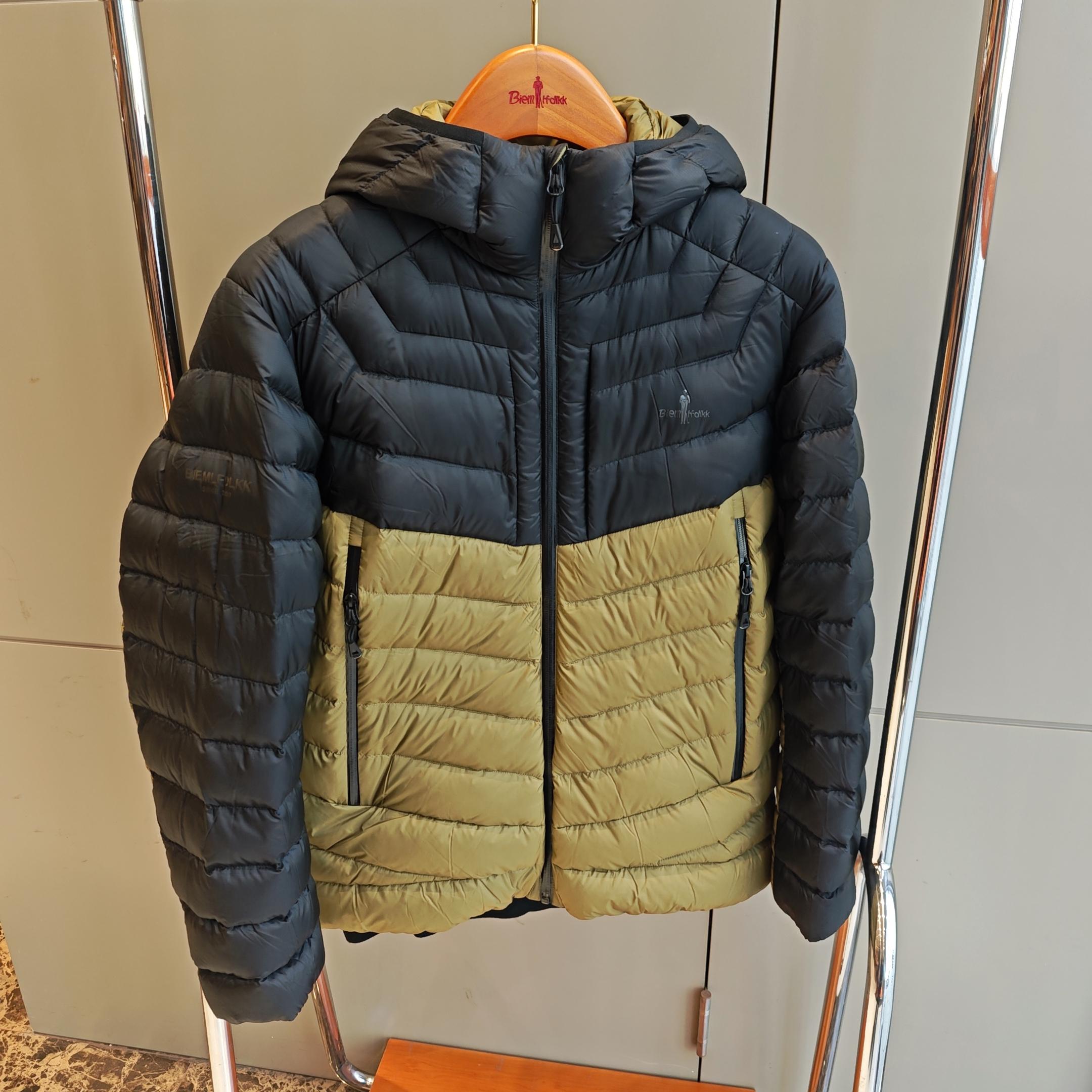 比音勒芬专柜正品男装秋冬羽绒服外套连帽防风90%白鸭绒364232902