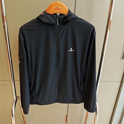 比音勒芬专柜正品男装春季新款男士立领T恤连帽卫衣速干381245622