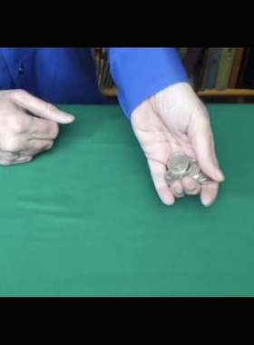 魔术教学 2025中文大师硬币流程Countdown Coins 技术类 纯干货版