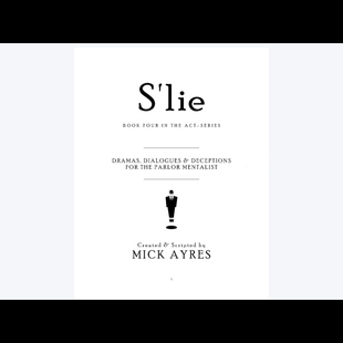 2024纸牌心灵流程Slie 史诗级中文 Ayres 讲义 Mick 魔术教学