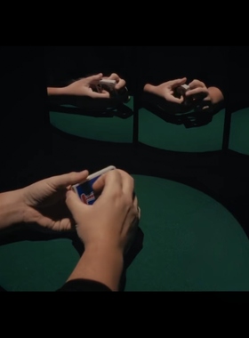 魔术教学 2024实用假切牌手法Air Scrapes  纯干货 精品两部 超值