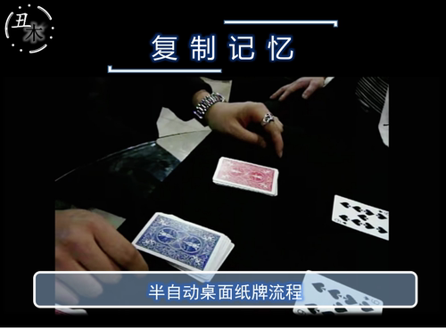 复制记忆 半自动物道具桌面纸牌魔术教学超值网红中文教学