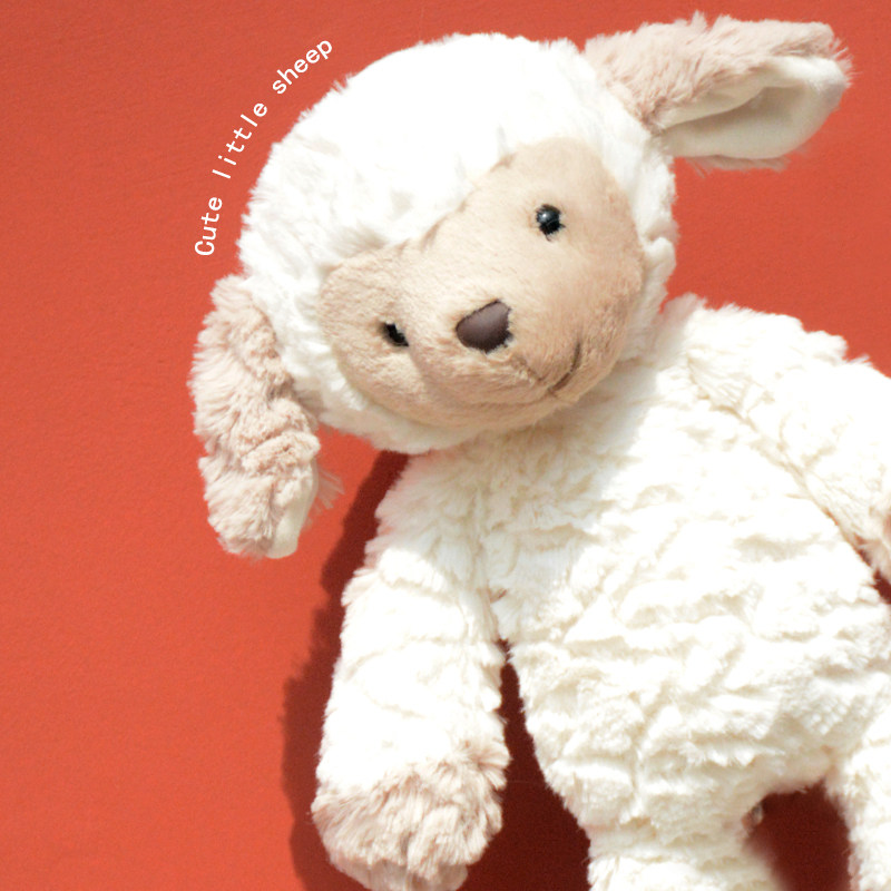 可爱小羊毛绒玩具小绵羊公仔安抚娃娃抱睡玩偶送女孩儿童生日礼物,玩具/童车/益智/积木/模型,毛绒/玩偶/公仔/布艺类玩具,淘宝优惠券,粉丝福利购,淘宝优惠卷