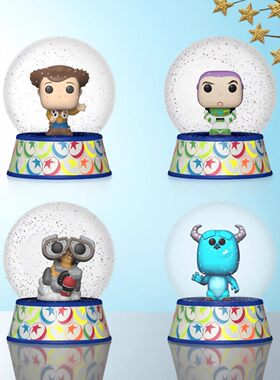 FUNKO迷你雪花球创意玩具总动员迪皮克斯盲盒装饰摆件儿童礼物