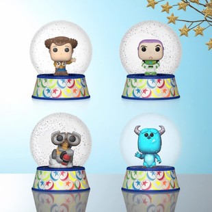 FUNKO迷你雪花球创意玩具总动员迪皮克斯盲盒装饰摆件儿童礼物