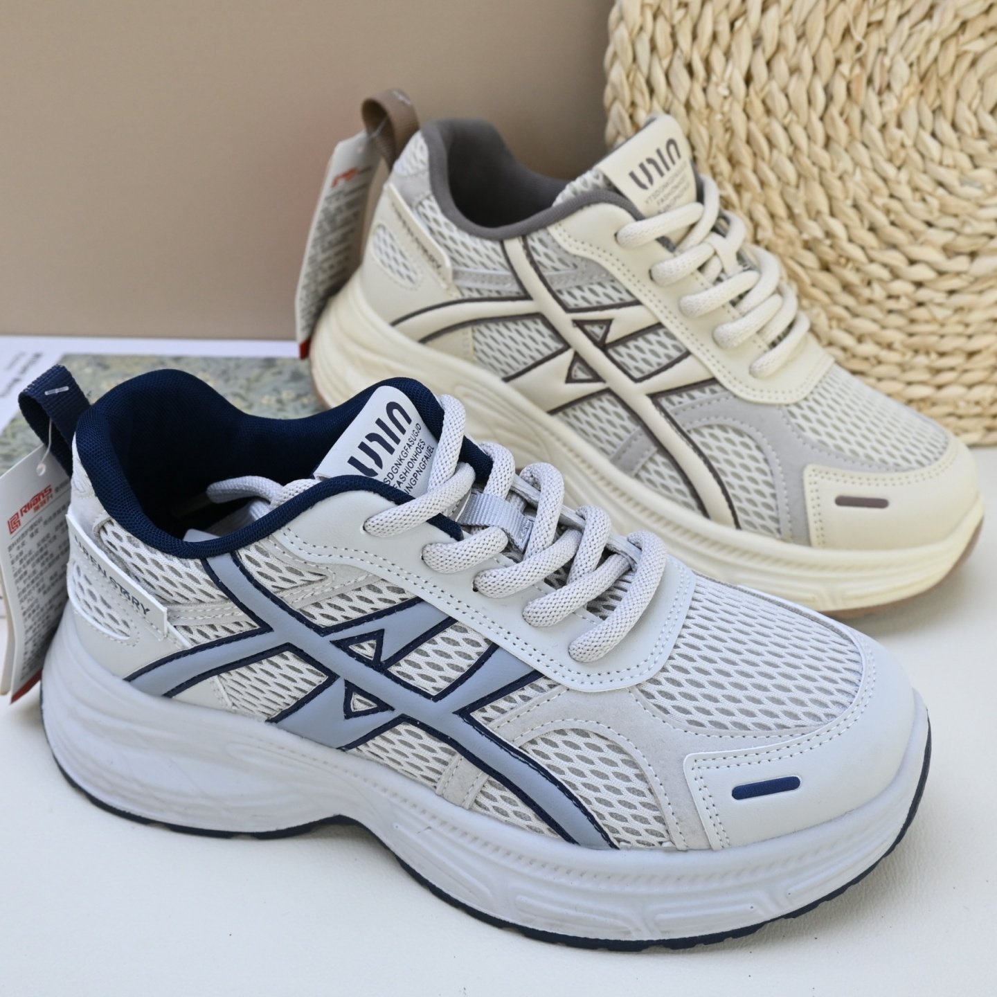 26春夏老北京厚底网面透气老爹鞋拼色复古百搭潮流运动休闲女单鞋,女鞋,时尚休闲鞋,淘宝优惠券,粉丝福利购,淘宝优惠卷