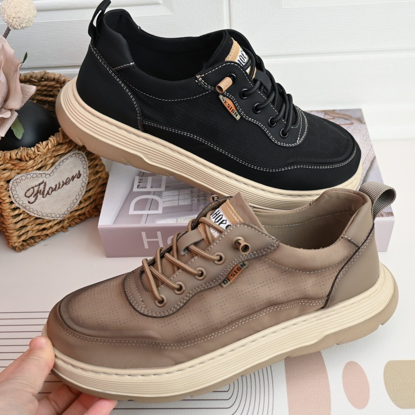 26春老北京透气商务休闲耐磨软底松紧带百搭时尚青年工作开车鞋男,流行男鞋,布鞋,淘宝优惠券,粉丝福利购,淘宝优惠卷