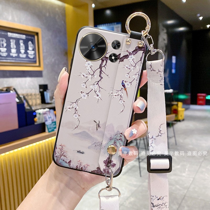 适用华为智选wiko麦芒40手机壳TYH651M-02保护套30硅胶20软壳10全包9防摔11斜挎背带A男女新款挂绳挂脖5G国风