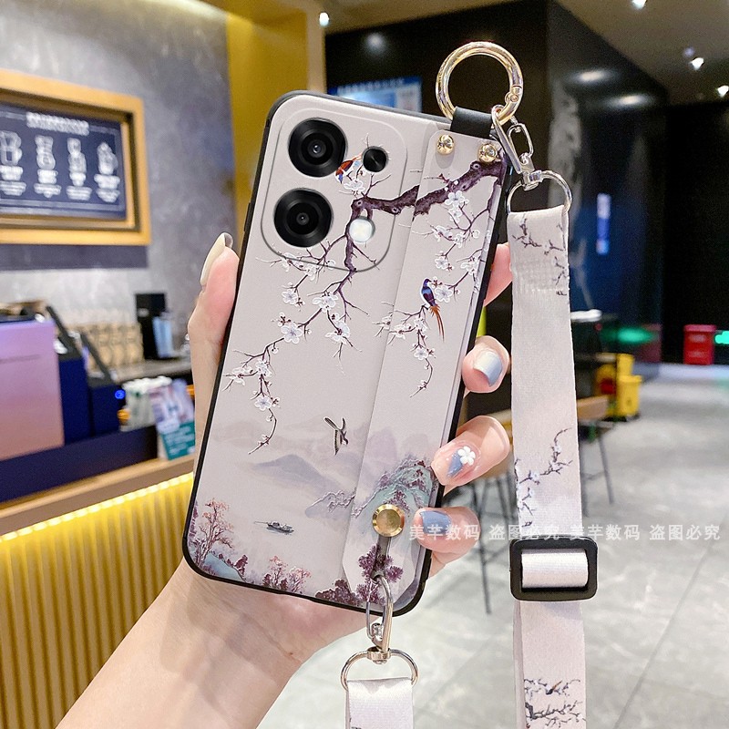 适用oppoa6手机壳A6Pro保护套OPPO A6GT硅胶软壳A6i腕带A5斜挎可背带A3Pro全包防摔女X新款i带挂绳挂脖子男5G