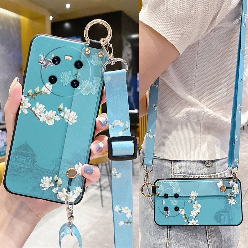 适用华为鼎桥M40手机壳tdtechm40保护套TDT一MA01硅胶软壳m4o腕带m405g外壳td斜挎挂绳tech全包防摔国风女5G