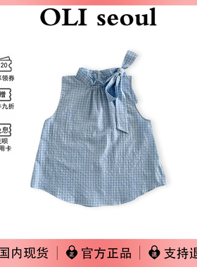 【现货】韩国objet新款宽松气质蝴蝶结无袖吊带背心女2025新款