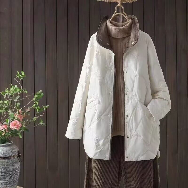 轻薄大码羽绒服200斤胖mm中老年