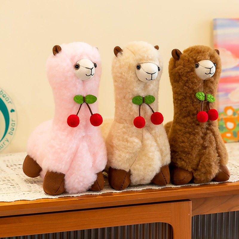咩咩羊驼公仔毛绒玩具抱枕男生款睡觉布娃娃女孩儿童座骑客厅摆件