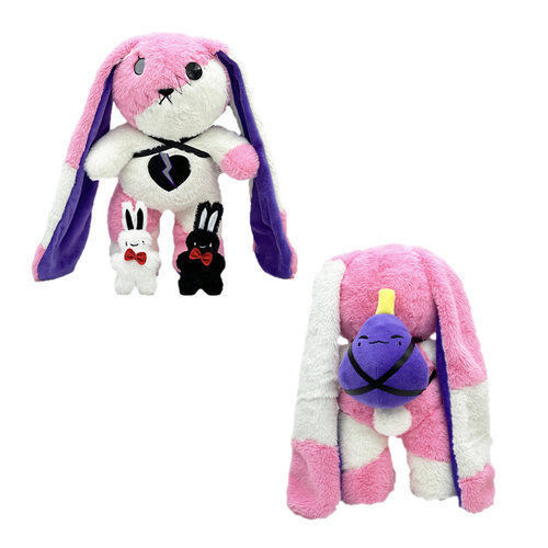 新款粉色系治愈兔子公仔plushies dreadfuls-Animal毛绒玩具