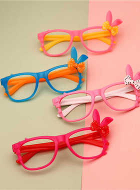 儿童眼镜框女童可爱眼镜无镜片