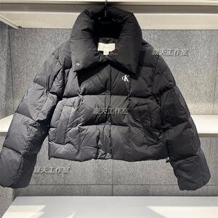 女士轻暖鸭绒面包短款 Jeans25秋冬新款 羽绒服 44D521G国内代购