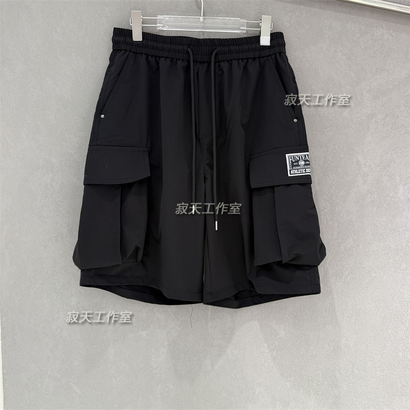 百搭宽松绑带工装休闲短裤