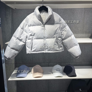 面包羽绒服 Jeans25秋冬女士老花满印立领短款 44D539G国内代购